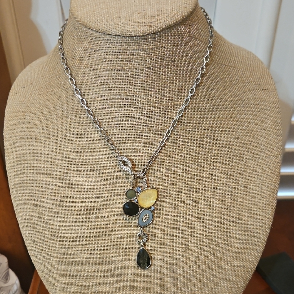 Lia Sophia Necklace with multicolored pendent